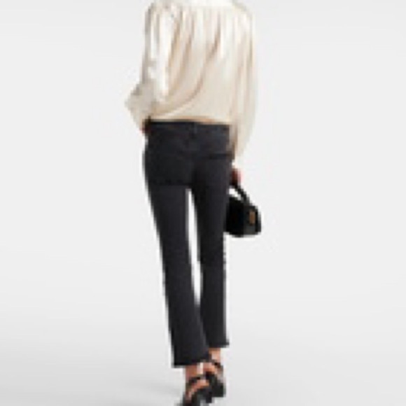 AG Adriano Goldschmeid High Rise Jodi Crop - Super Black - Picture 2 of 6